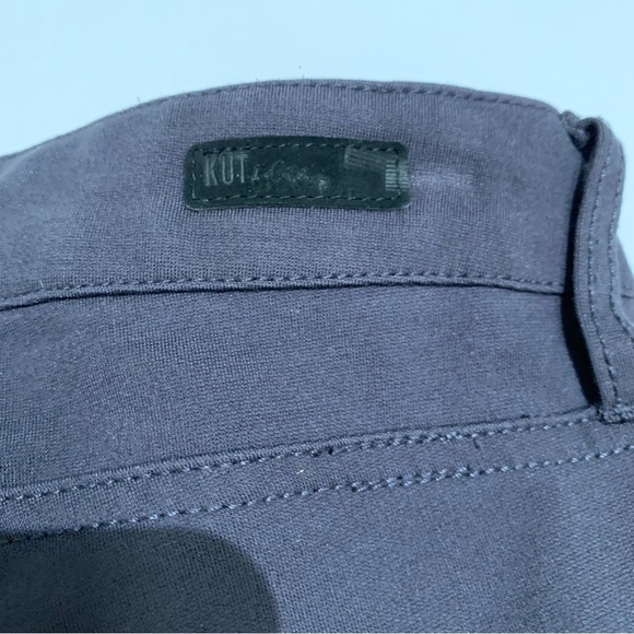 KUT from the Kloth Mia Toothpick Skinny Stretch Ankle Pants, Dark Grey Size 10 - Picture 7 of 13